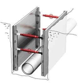 Kanalverbau System Aluverbau 3,00 m lang / 2,50 m 